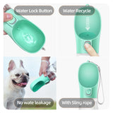 Garrafa de Água para Animais de Estimação, Cães e Gatos, Tigelas Alimentadoras, Viagem ao Ar Livre, Recipiente para Beber Puppy, Pug, Chihuahua, Labrador